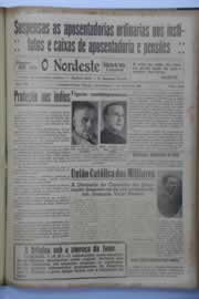 Página do jornal O Nordeste de agosto de 1940