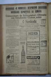 Página do jornal O Nordeste de agosto de 1940