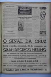 Página do jornal O Nordeste de agosto de 1940