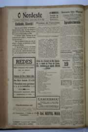 Página do jornal O Nordeste de setembro de 1940