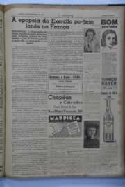 Página do jornal O Nordeste de setembro de 1940