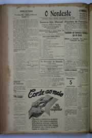 Página do jornal O Nordeste de dezembro de 1940