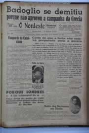 Página do jornal O Nordeste de dezembro de 1940