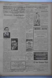 Página do jornal O Nordeste de janeiro de 1941
