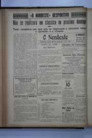 Página do jornal O Nordeste de janeiro de 1941