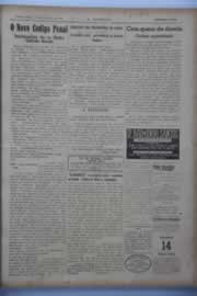 Página do jornal O Nordeste de janeiro de 1941