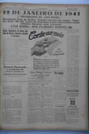 Página do jornal O Nordeste de janeiro de 1941