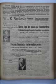 Página do jornal O Nordeste de fevereiro de 1941