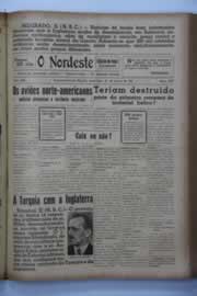 Página do jornal O Nordeste de março de 1941