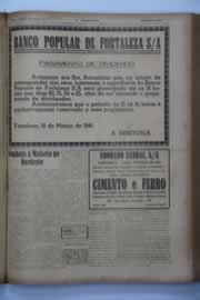 Página do jornal O Nordeste de março de 1941