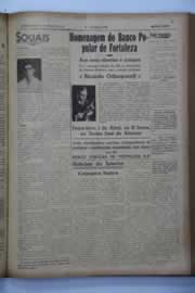 Página do jornal O Nordeste de março de 1941