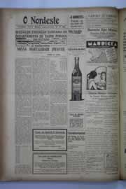 Página do jornal O Nordeste de março de 1941