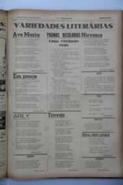 Página do jornal O Nordeste de maio de 1941