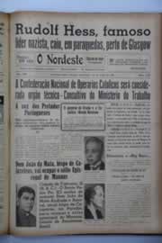Página do jornal O Nordeste de maio de 1941