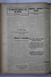 Página do jornal O Nordeste de maio de 1941
