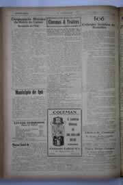 Página do jornal O Nordeste de maio de 1941