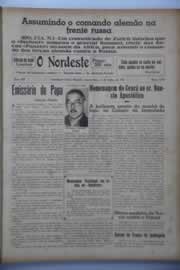 Página do jornal O Nordeste de julho de 1941