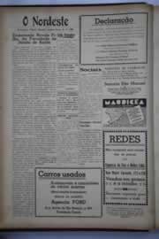 Página do jornal O Nordeste de julho de 1941