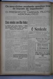 Página do jornal O Nordeste de julho de 1941