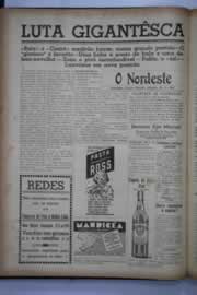 Página do jornal O Nordeste de julho de 1941