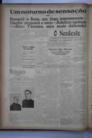 Página do jornal O Nordeste de julho de 1941