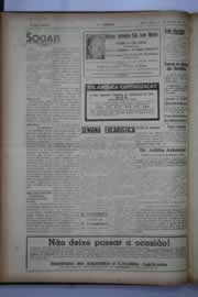 Página do jornal O Nordeste de agosto de 1941
