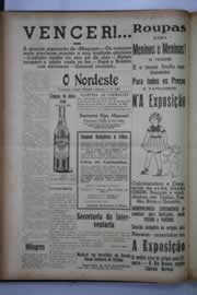 Página do jornal O Nordeste de agosto de 1941
