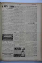 Página do jornal O Nordeste de agosto de 1941