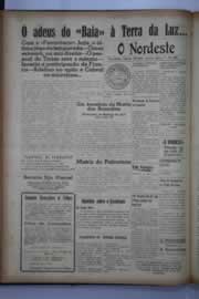 Página do jornal O Nordeste de agosto de 1941
