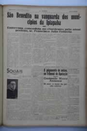 Página do jornal O Nordeste de agosto de 1941