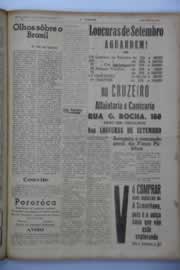 Página do jornal O Nordeste de agosto de 1941