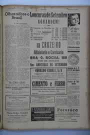 Página do jornal O Nordeste de agosto de 1941