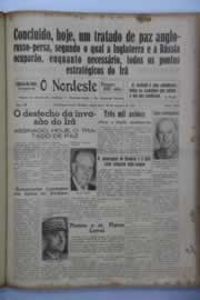 Página do jornal O Nordeste de agosto de 1941