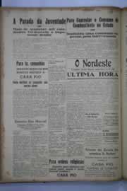 Página do jornal O Nordeste de setembro de 1941