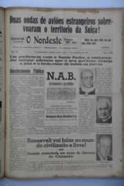 Página do jornal O Nordeste de setembro de 1941