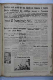 Página do jornal O Nordeste de setembro de 1941
