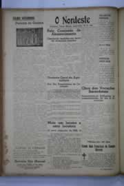Página do jornal O Nordeste de setembro de 1941