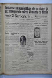 Página do jornal O Nordeste de outubro de 1941