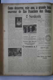 Página do jornal O Nordeste de outubro de 1941