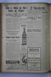 Página do jornal O Nordeste de outubro de 1941
