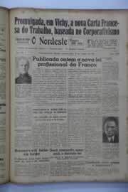 Página do jornal O Nordeste de outubro de 1941