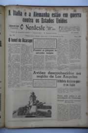 Página do jornal O Nordeste de dezembro de 1941