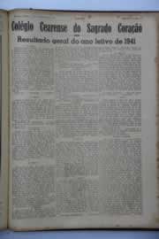 Página do jornal O Nordeste de dezembro de 1941
