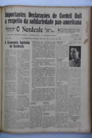 Página do jornal O Nordeste de janeiro de 1942
