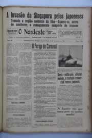 Página do jornal O Nordeste de fevereiro de 1942