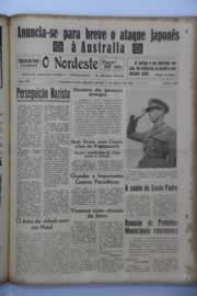 Página do jornal O Nordeste de março de 1942