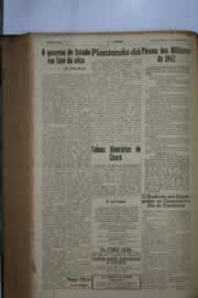 Página do jornal O Nordeste de abril de 1942