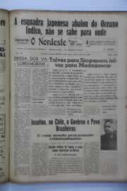 Página do jornal O Nordeste de abril de 1942