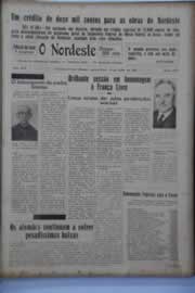 Página do jornal O Nordeste de julho de 1942