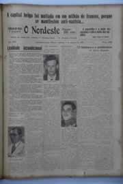 Página do jornal O Nordeste de agosto de 1942